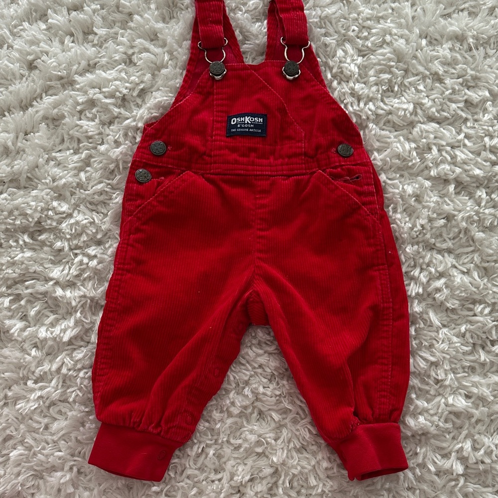 Oshkosh Red Vintage Overalls